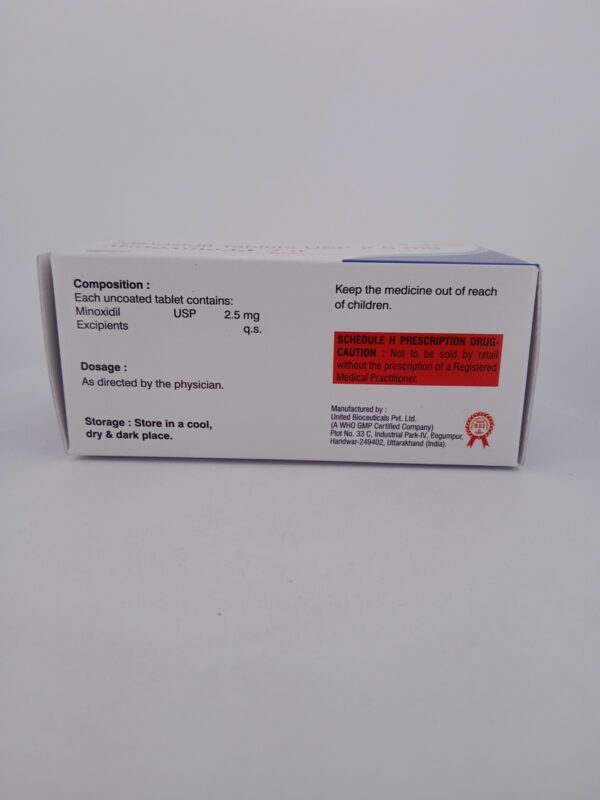 MINOXIHEAD 2.5 MG - 10 TABLETS - Image 4